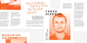 The universal healthy approach in life is to think before acting. Don’t automate till you define the problem clearly.